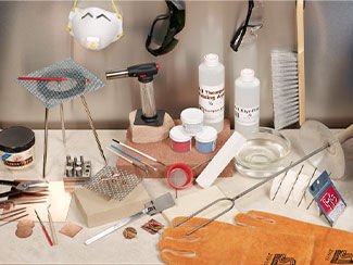Applying a Counter Enamel and Top Coat of Glass Enamels